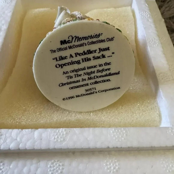 McDonald's 1996 McMemories 2 Ornament Set Tis The Night Before Christmas Vintage - Picture 6 of 10